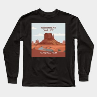 Monument Valley National Park Travel Sticker Long Sleeve T-Shirt